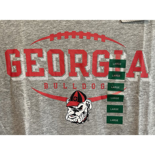 Georgia Bulldogs Football T Shirt Gray S, M, L, XL, 2XL, 3XL 🔥NEW🔥NCAA Soft