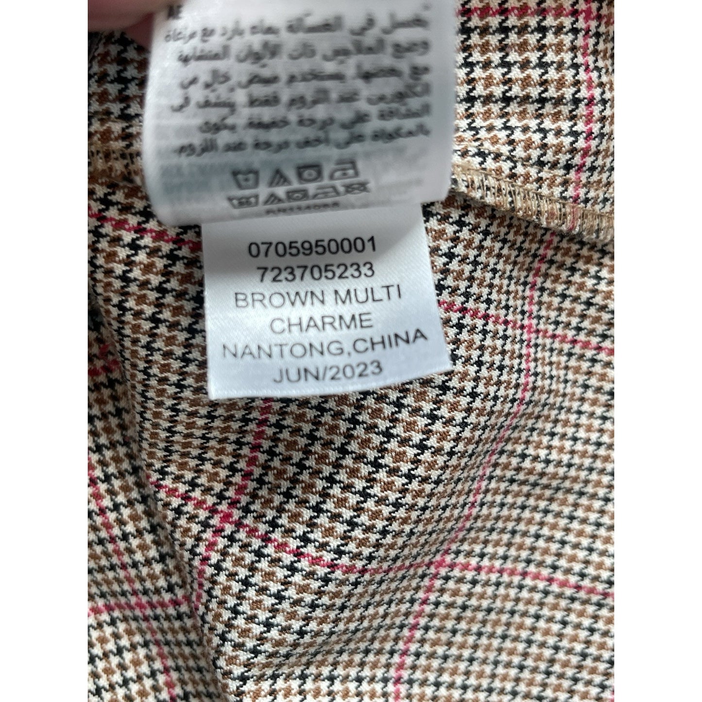 Kit & Sky Juniors Plaid Blazer Dress Size XXS Brown Pink Long Sleeve🤎NEW🩷 Cute