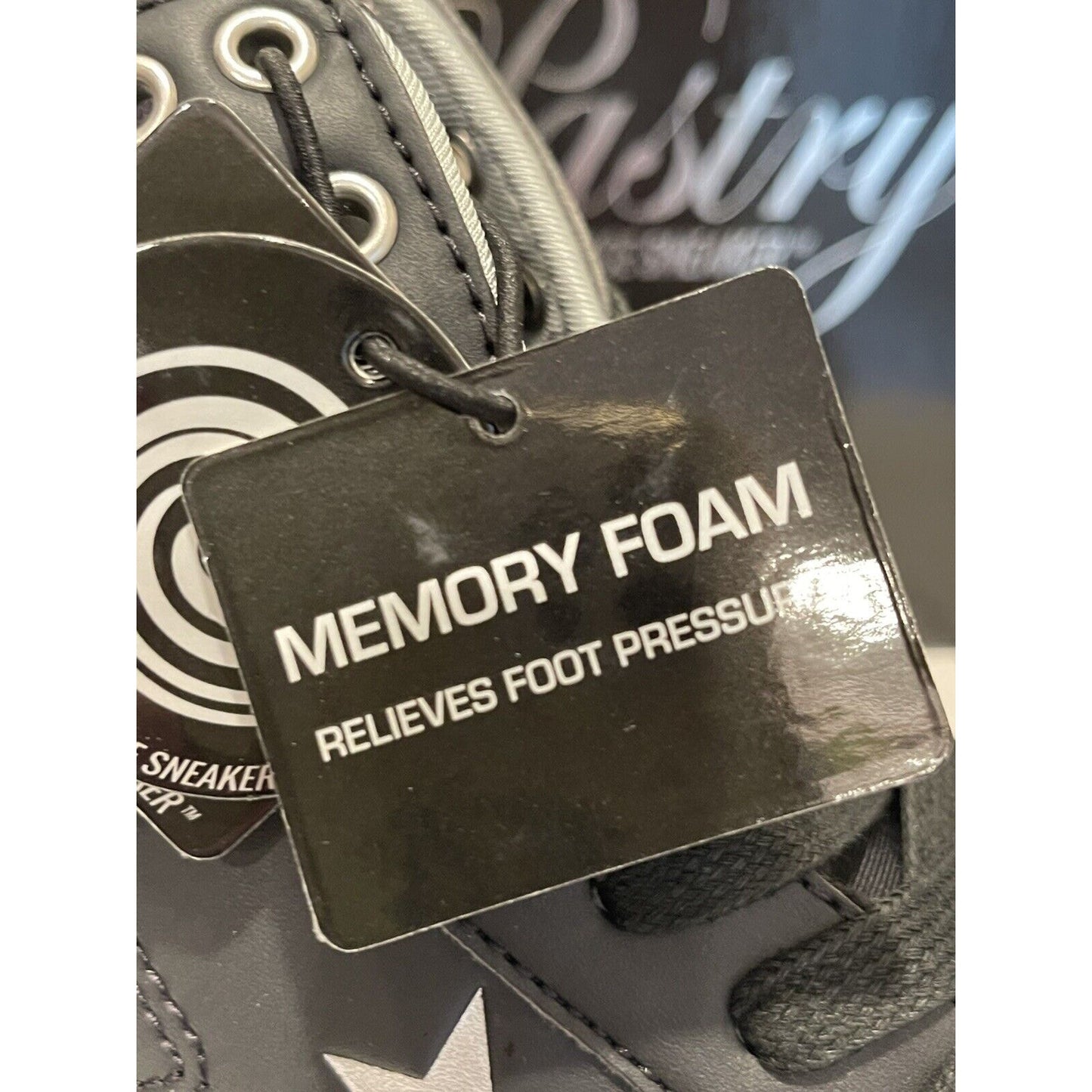 Pastry Women's Pop Tart Star Dance Sneaker Shoe Black/Silver Size 8 🔥NEW🔥PA193030
