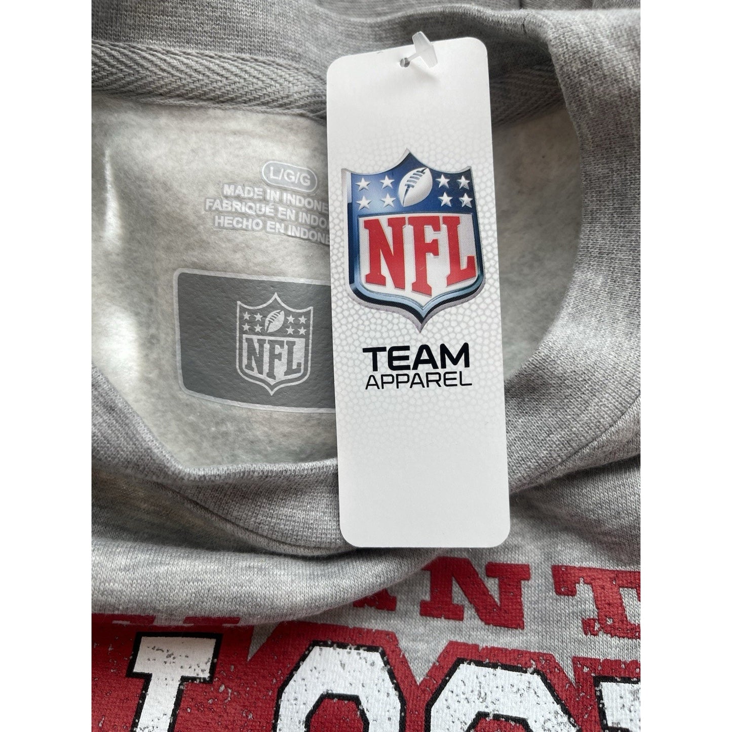 Atlanta Falcons Crew Neck Sweatshirt Gray 🏈NEW🏈NFL Team Apparel Vintage Look