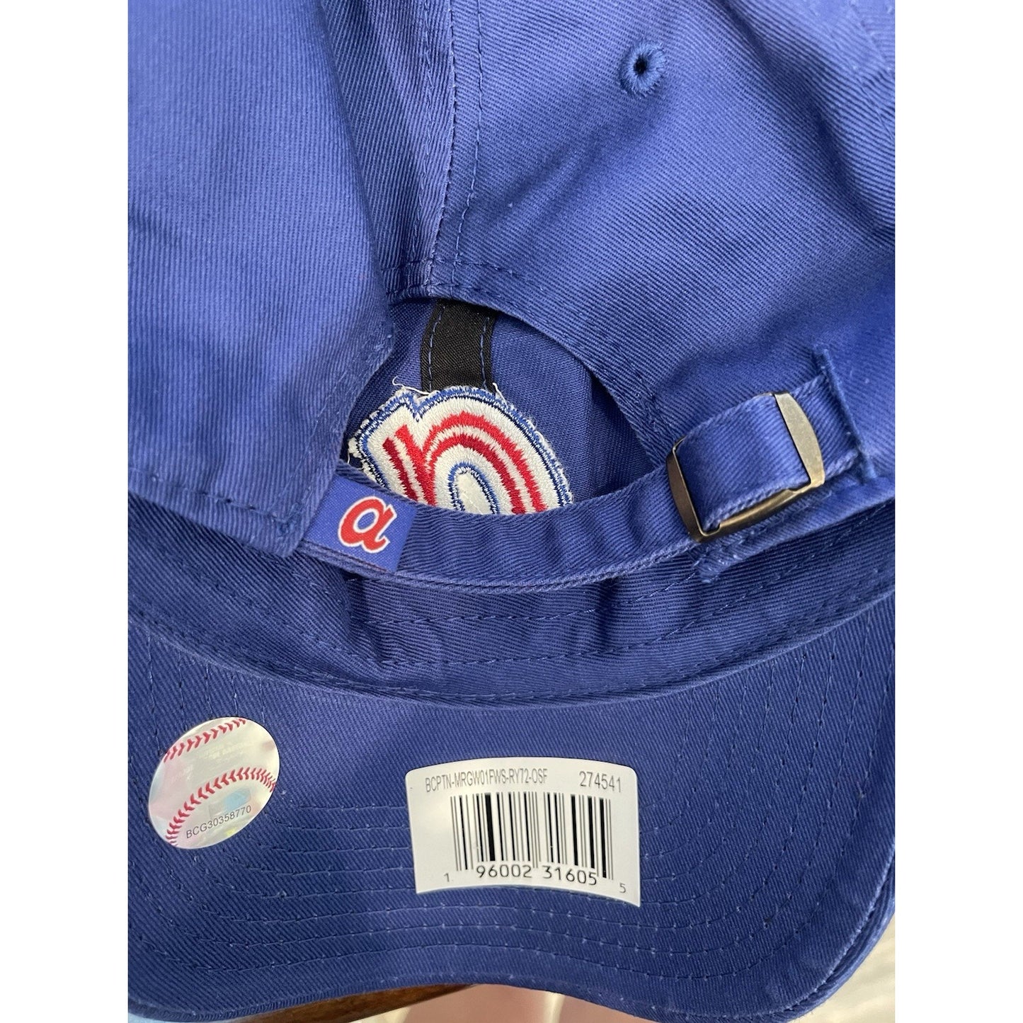 Atlanta Braves Hat MLB Blue Red Cap Adjustable OSFA Cooperstown Collection ⚾NEW⚾