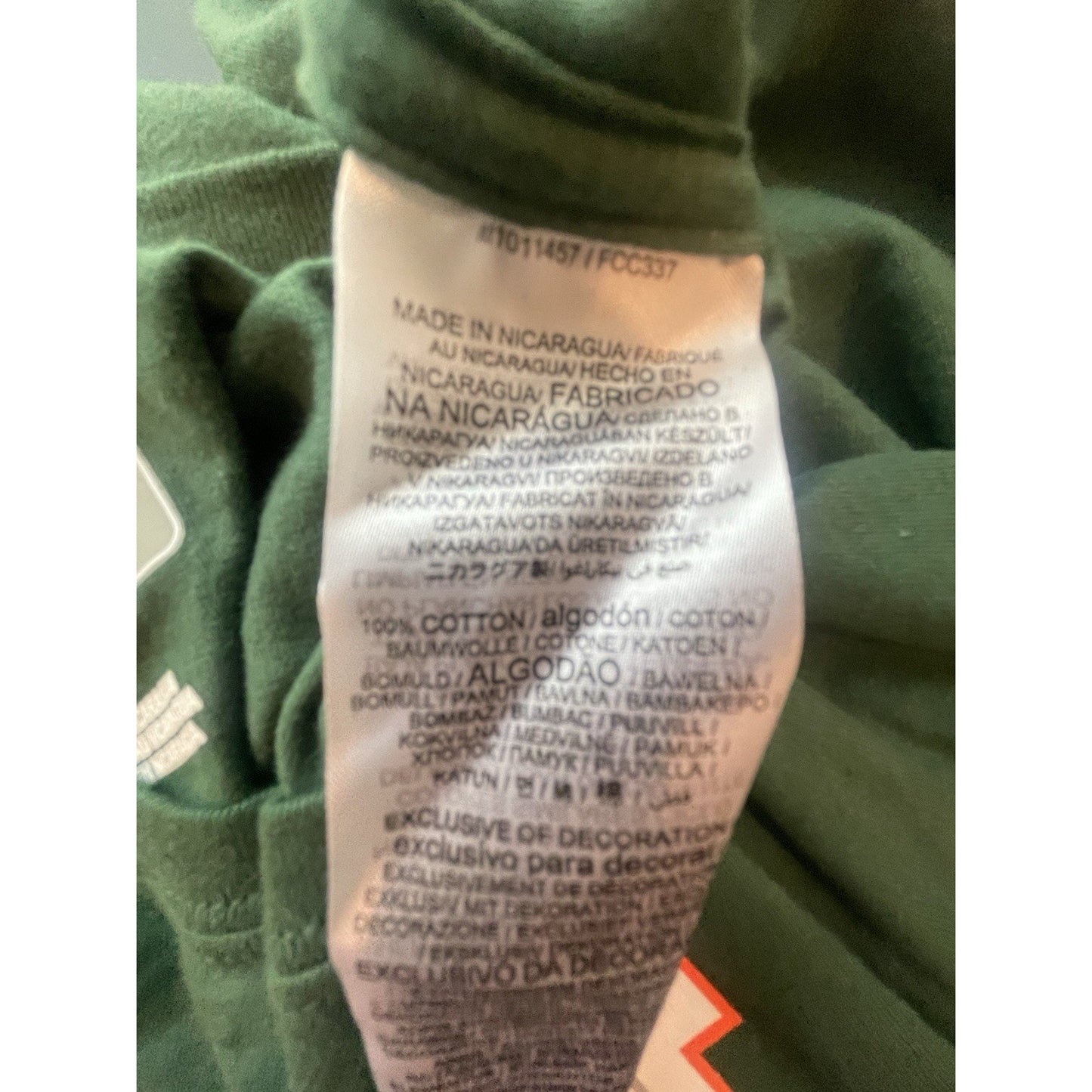 Miami Hurricanes T-Shirt Green Choose Size M or XXL 💚NEW🧡University College