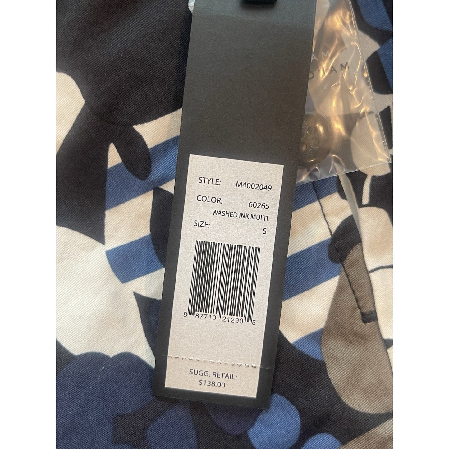 Marc Jacobs Men's Swim Trunks Shorts Small Blue Washed Ink 🔥NEW🔥$138 Retail