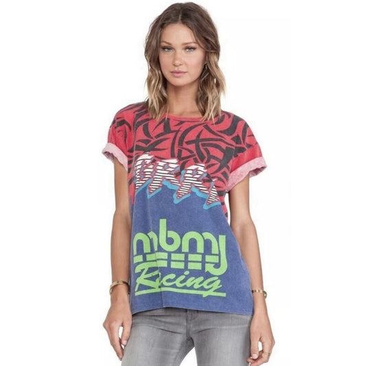 Marc Jacobs Women's Ryder Motorcross Tee Large🔥NEW🔥$128 Retail Racing Uprising