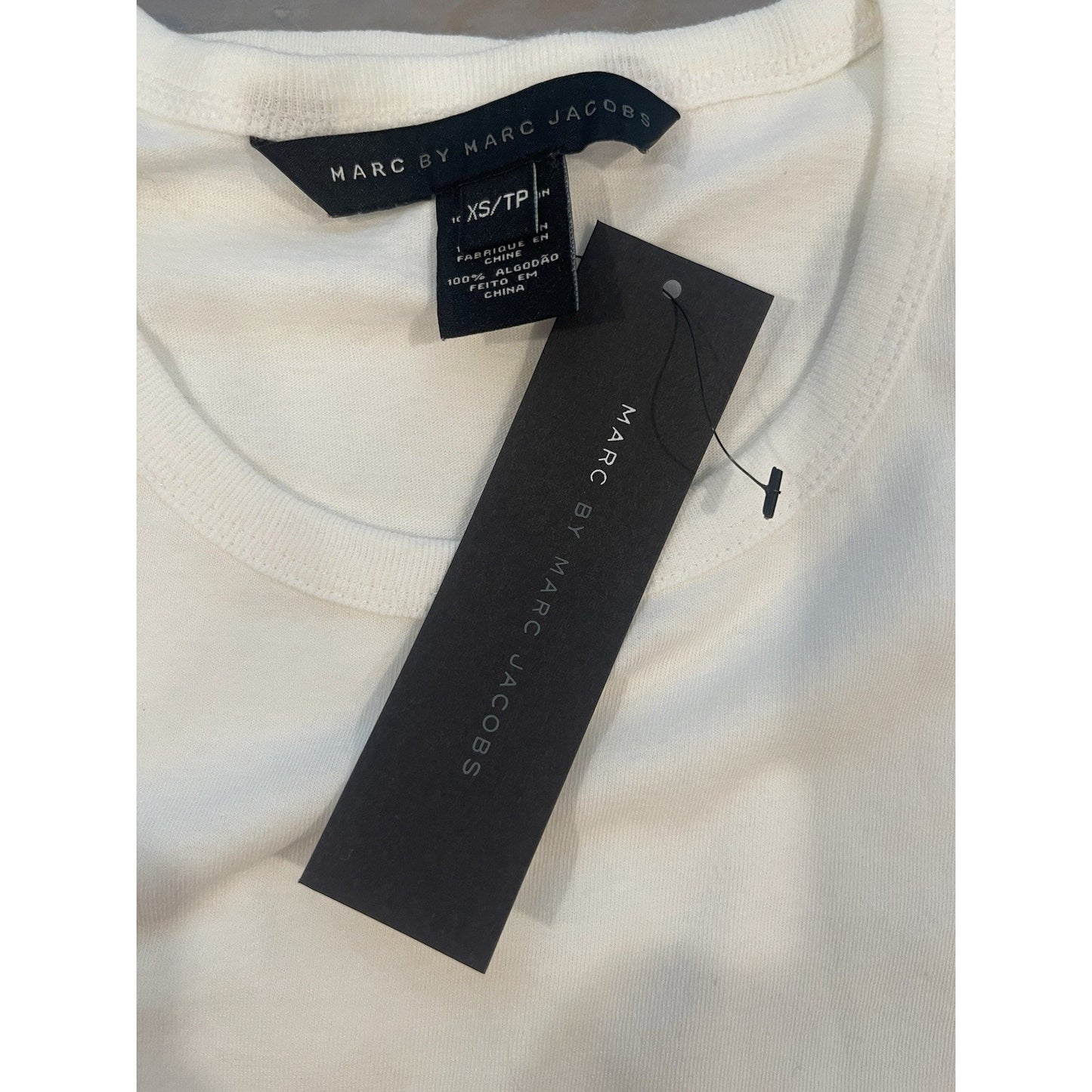 Marc Jacobs Men's XS Wind Surfing T-Shirt Wicken White 🌴NEW🌴Retail $78.00
