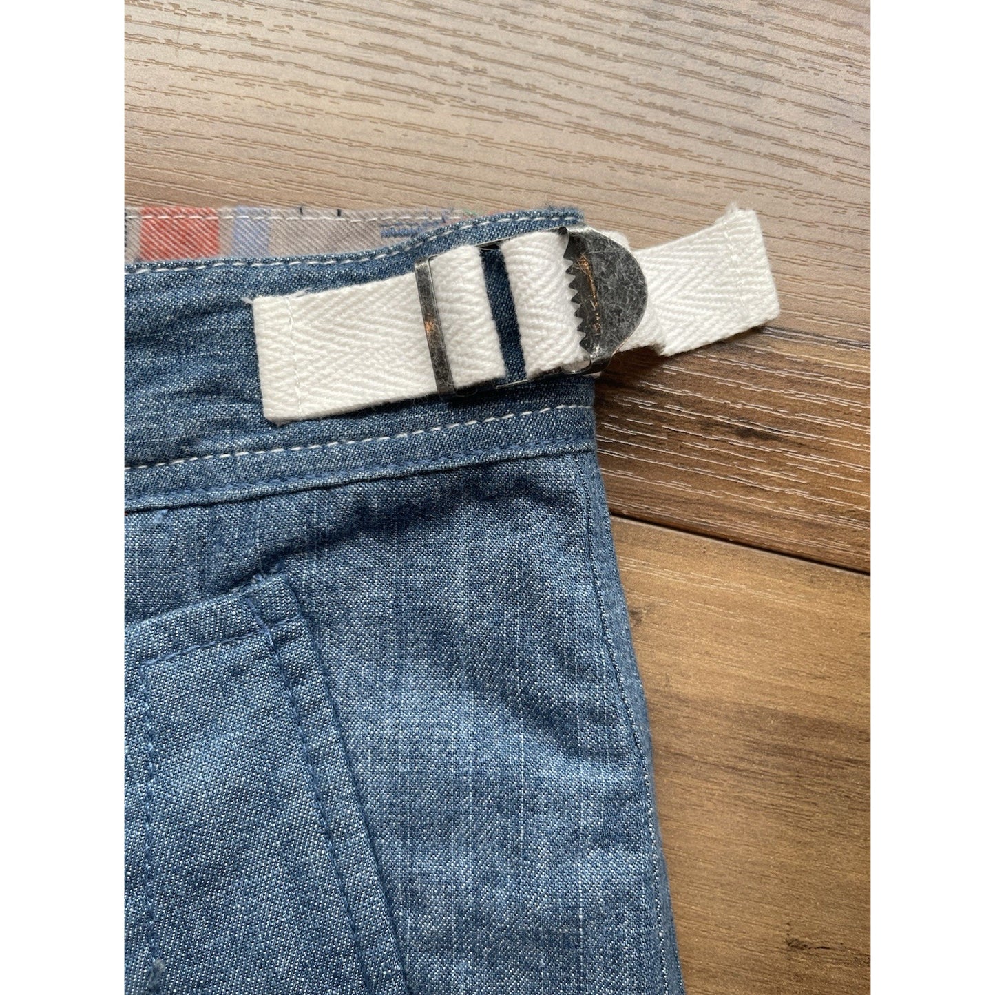 Men's Bench Urbanwear Cargo Shorts Size 32 Denim Blue 🔥NEW🔥Snap Pockets Adjust