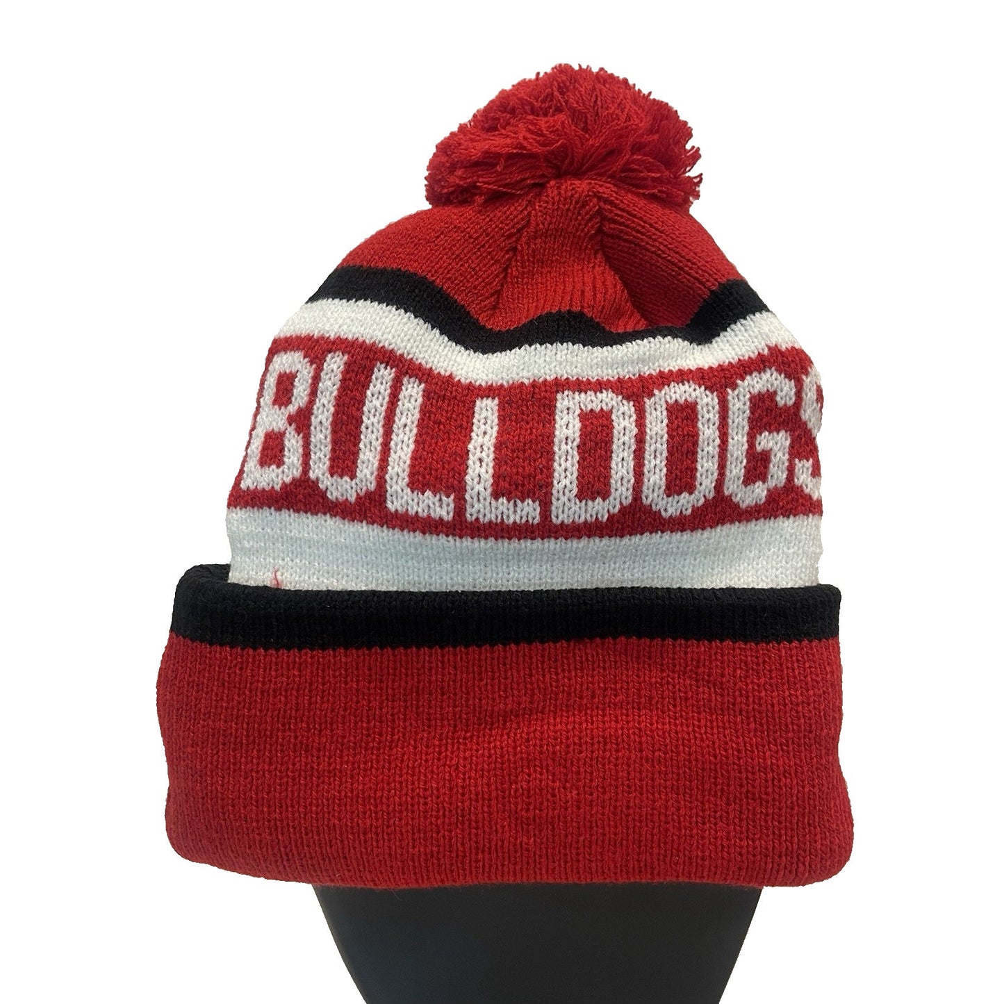 Georgia Bulldogs Beanie Pom Hat Men's Fan Favorite Embroidered Red White🔥NEW🔥