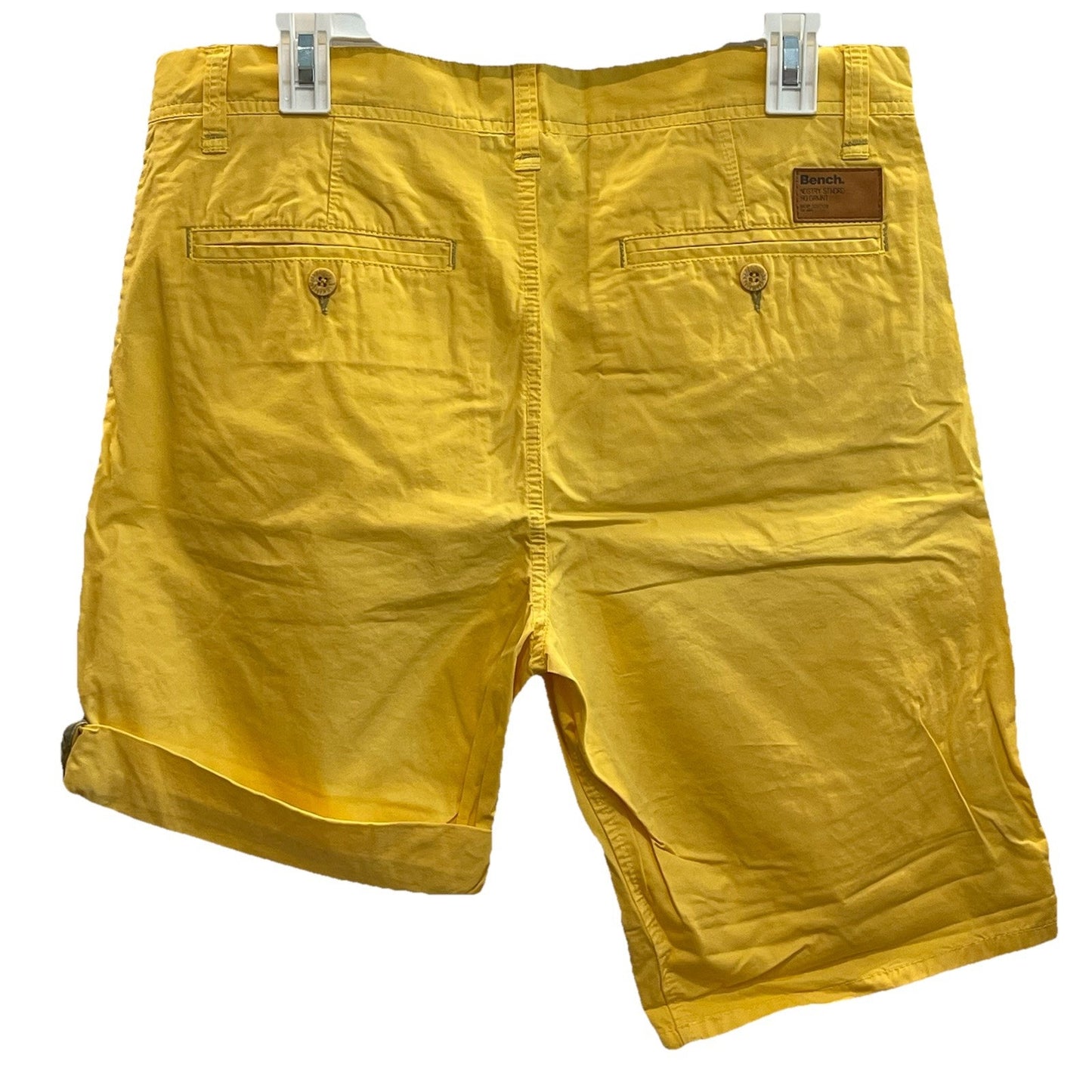 Men's Bench Urban Wear Chino Shorts Size 32 Yellow 🌴NEW🌴