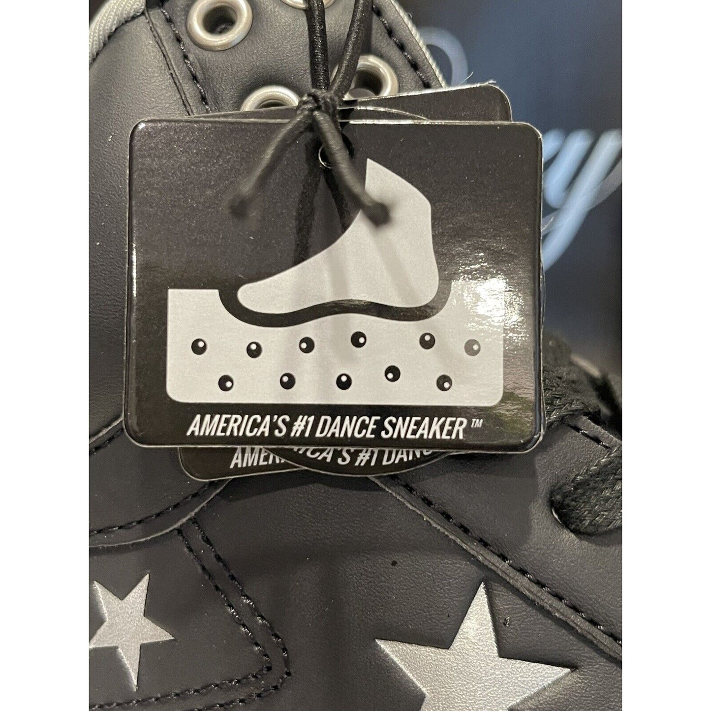 Pastry Women's Pop Tart Star Dance Sneaker Shoe Black/Silver Size 8 🔥NEW🔥PA193030