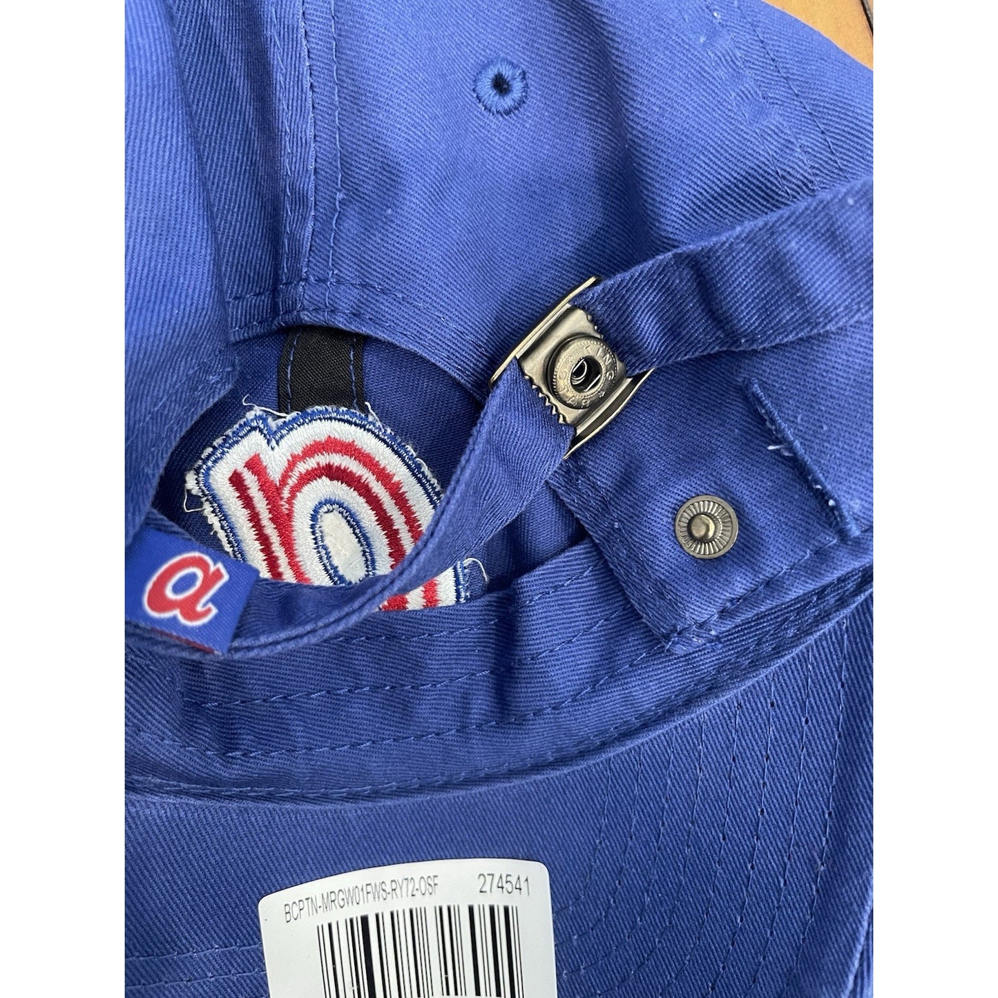 Atlanta Braves Hat MLB Blue Red Cap Adjustable OSFA Cooperstown Collection ⚾NEW⚾