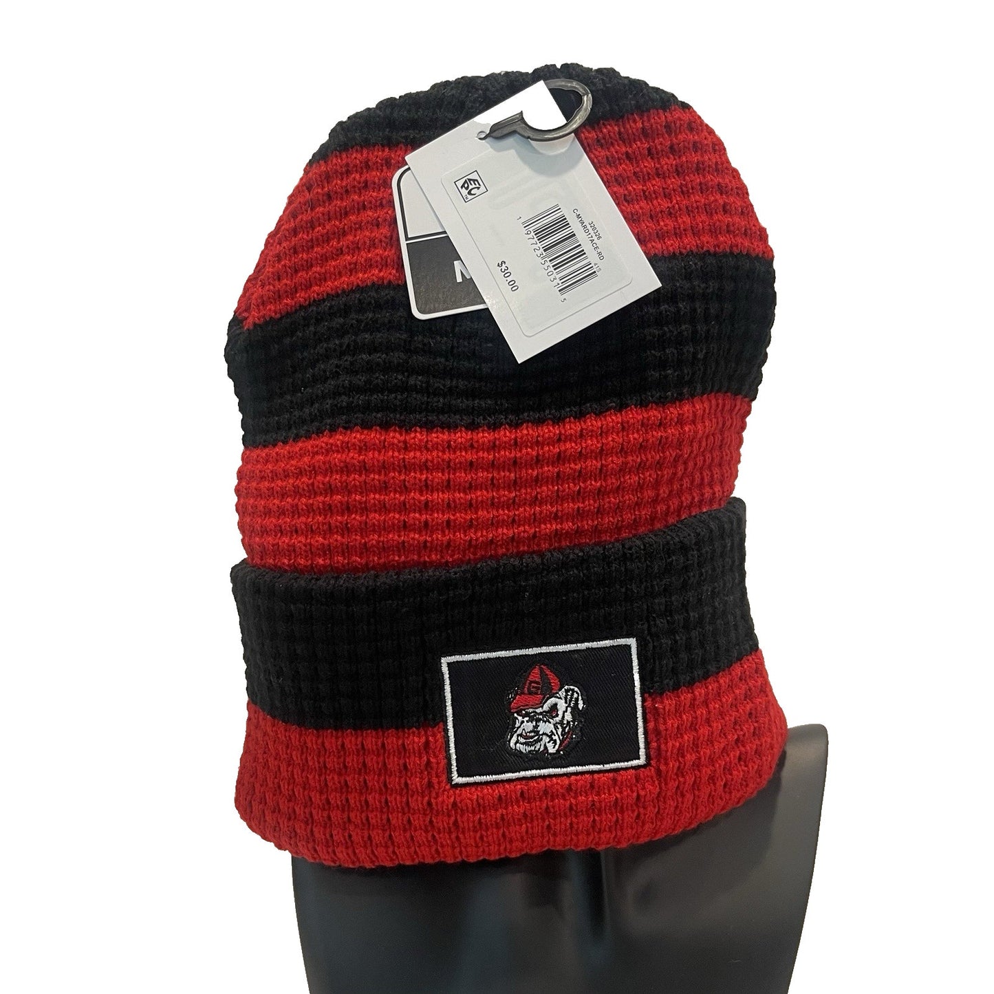 Georgia Bulldogs Beanie Hat Men's Fan Favorite Embroidered Red Black🔥NEW🔥Dawgs