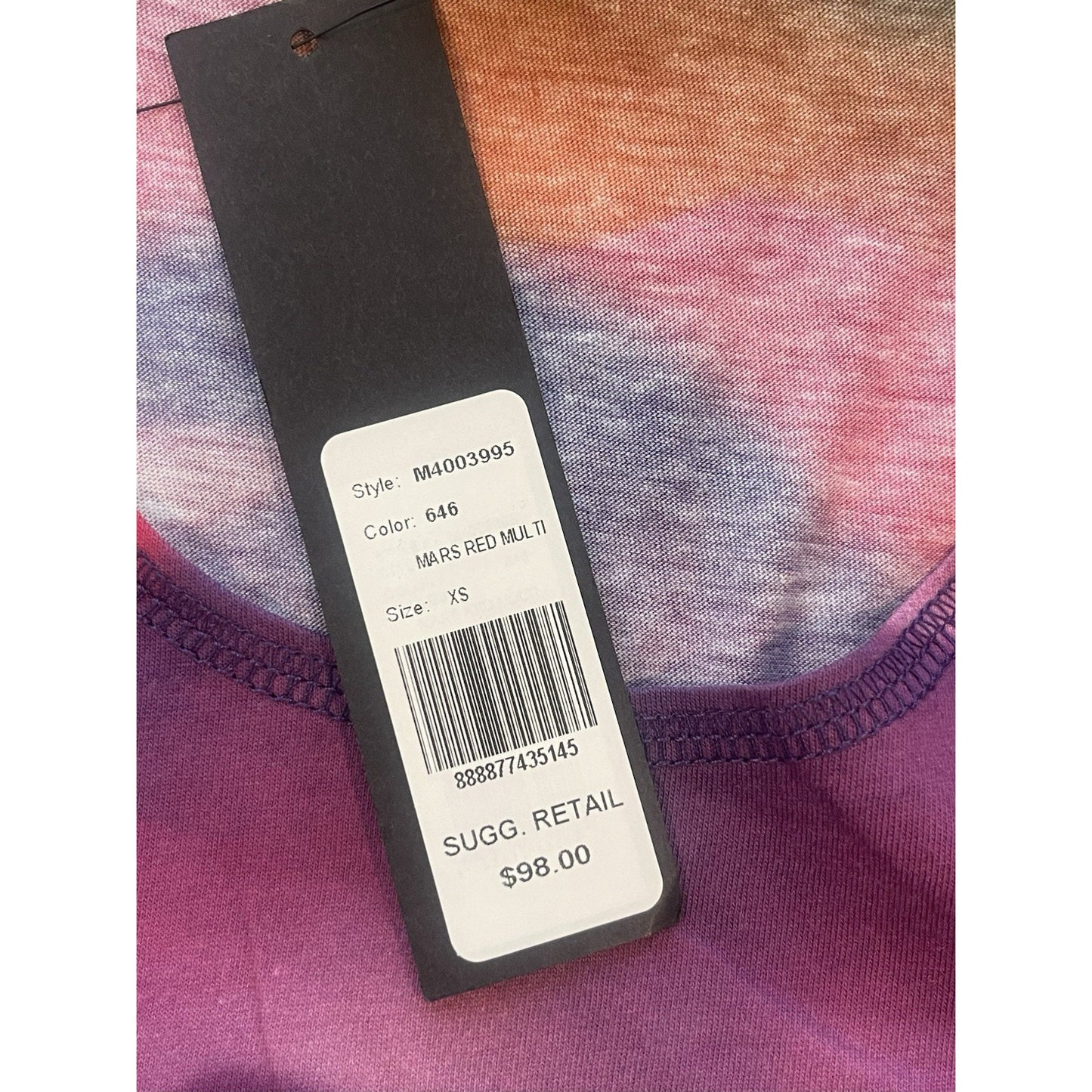 Marc Jacobs Men's Tank Top XS Mars Red Multi 💚NEW💚Retail $98 Soft Cotton