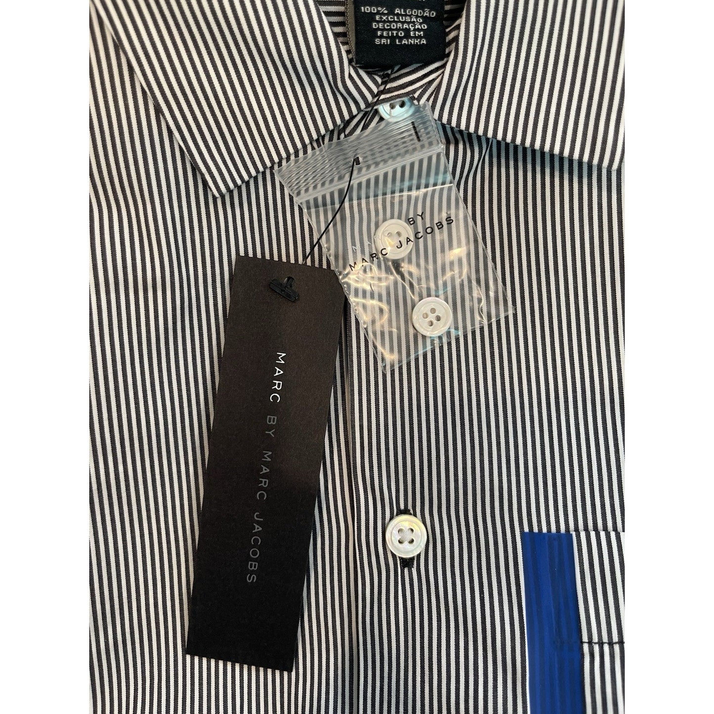 Marc by Marc Jacobs Men's Button Up Shirt XS Striped Slim Fit 🔥NEW🔥$188 Retail