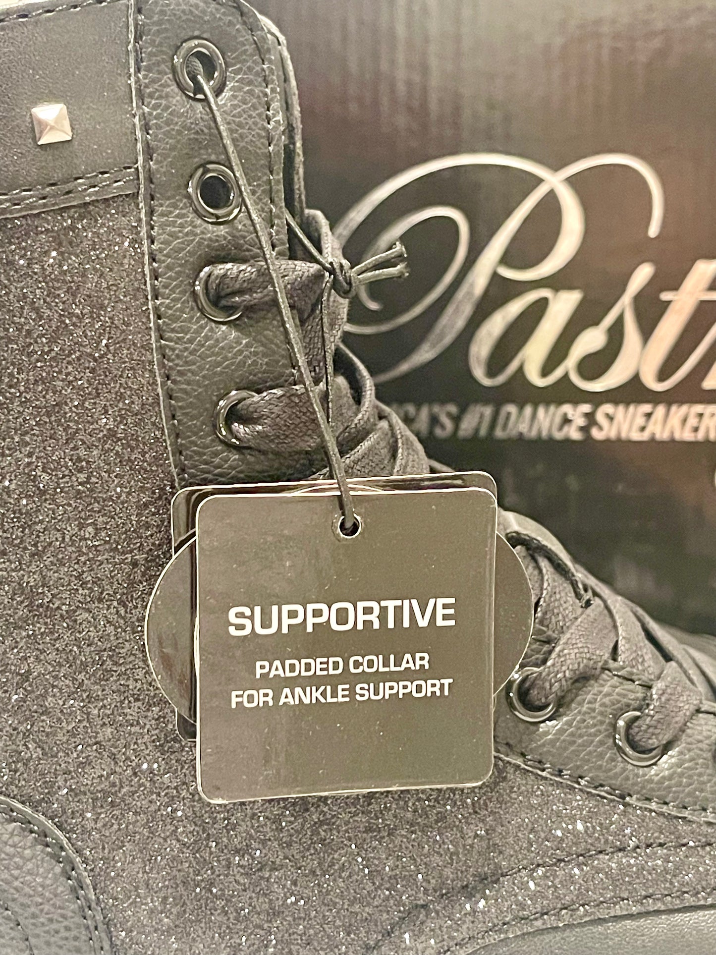 Pastry Women's Dance Military Glitz Boot Black Size 7 🔥NEW🔥 PA161020 Sparkle