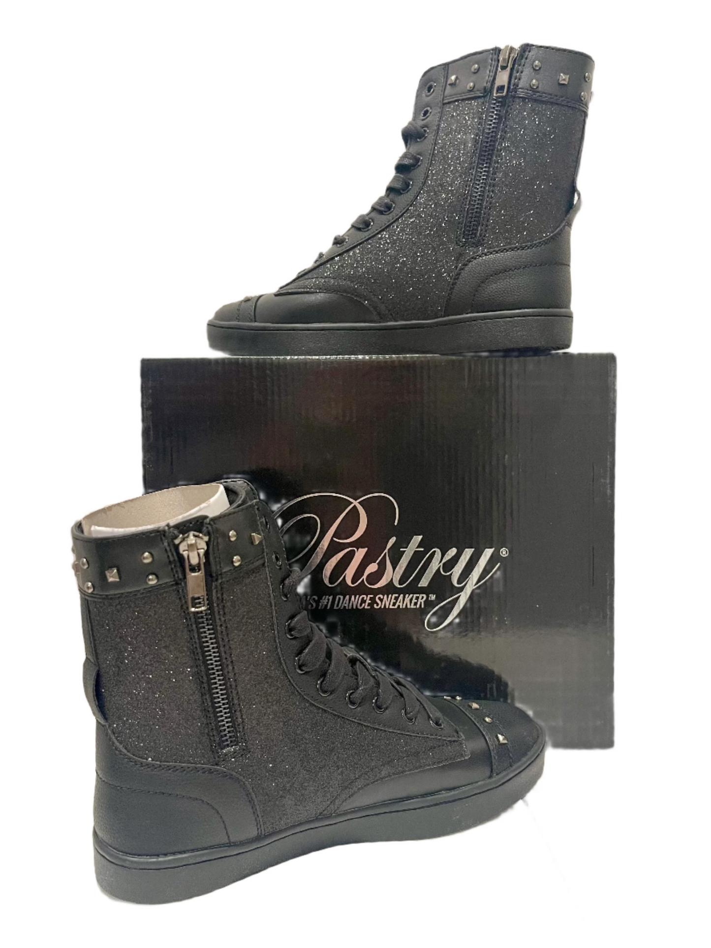 Pastry Women's Dance Military Glitz Boot Black Size 7 🔥NEW🔥 PA161020 Sparkle