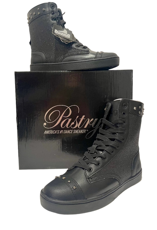 Pastry Women's Dance Military Glitz Boot Black Size 7 🔥NEW🔥 PA161020 Sparkle