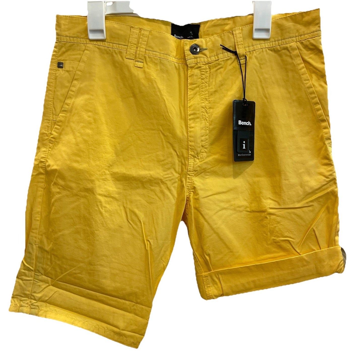 Men's Bench Urban Wear Chino Shorts Size 32 Yellow 🌴NEW🌴