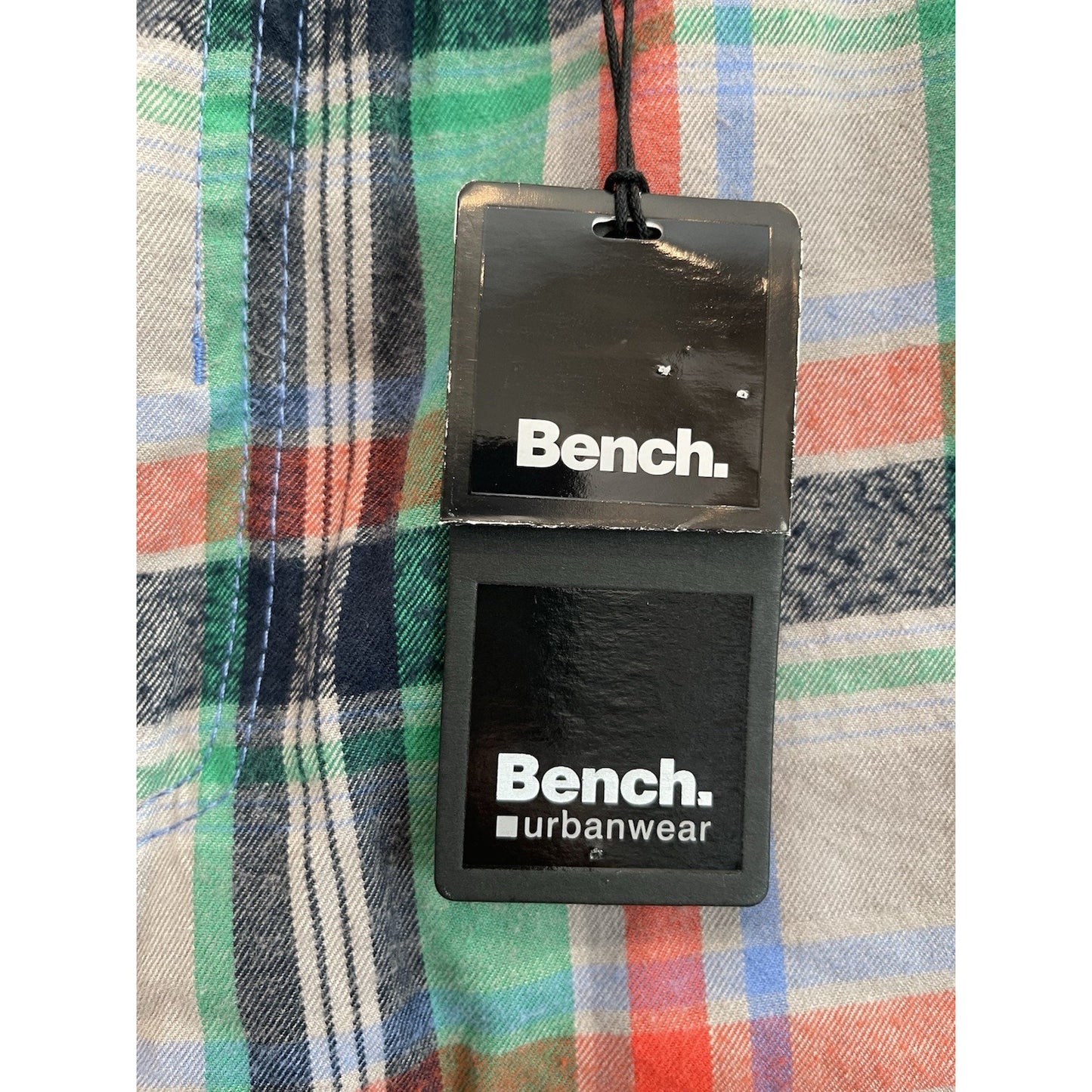 Men's Bench Urban Wear Chino Shorts Size 32 Plaid 🔥NEW🔥 Red Green Blue