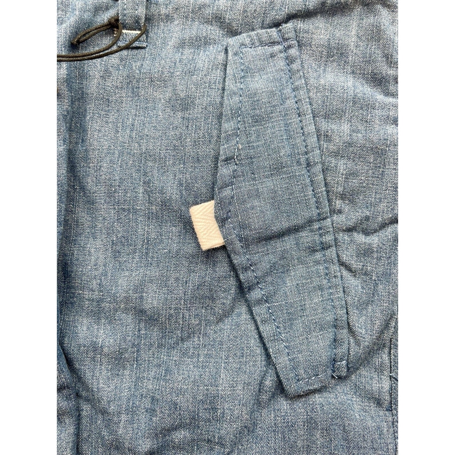 Men's Bench Urbanwear Cargo Shorts Size 32 Denim Blue 🔥NEW🔥Snap Pockets Adjust