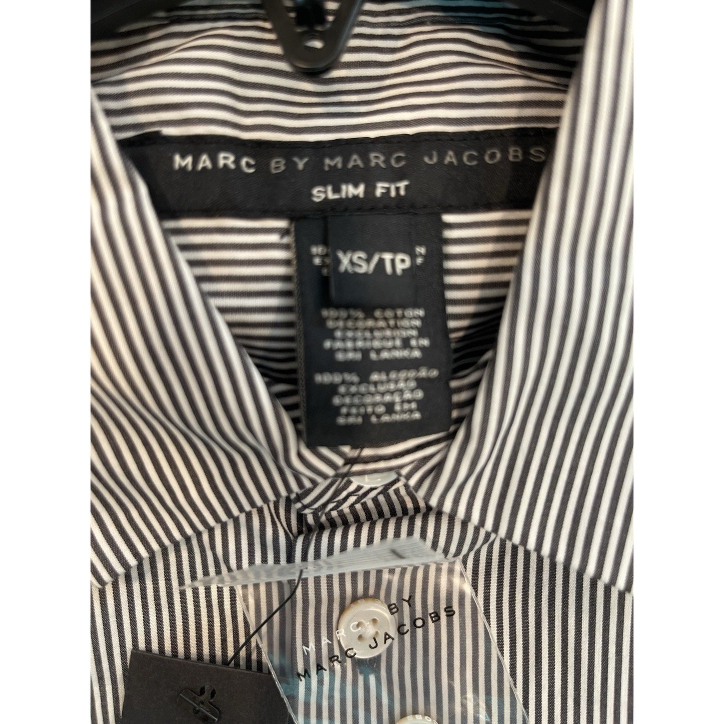 Marc by Marc Jacobs Men's Button Up Shirt XS Striped Slim Fit 🔥NEW🔥$188 Retail