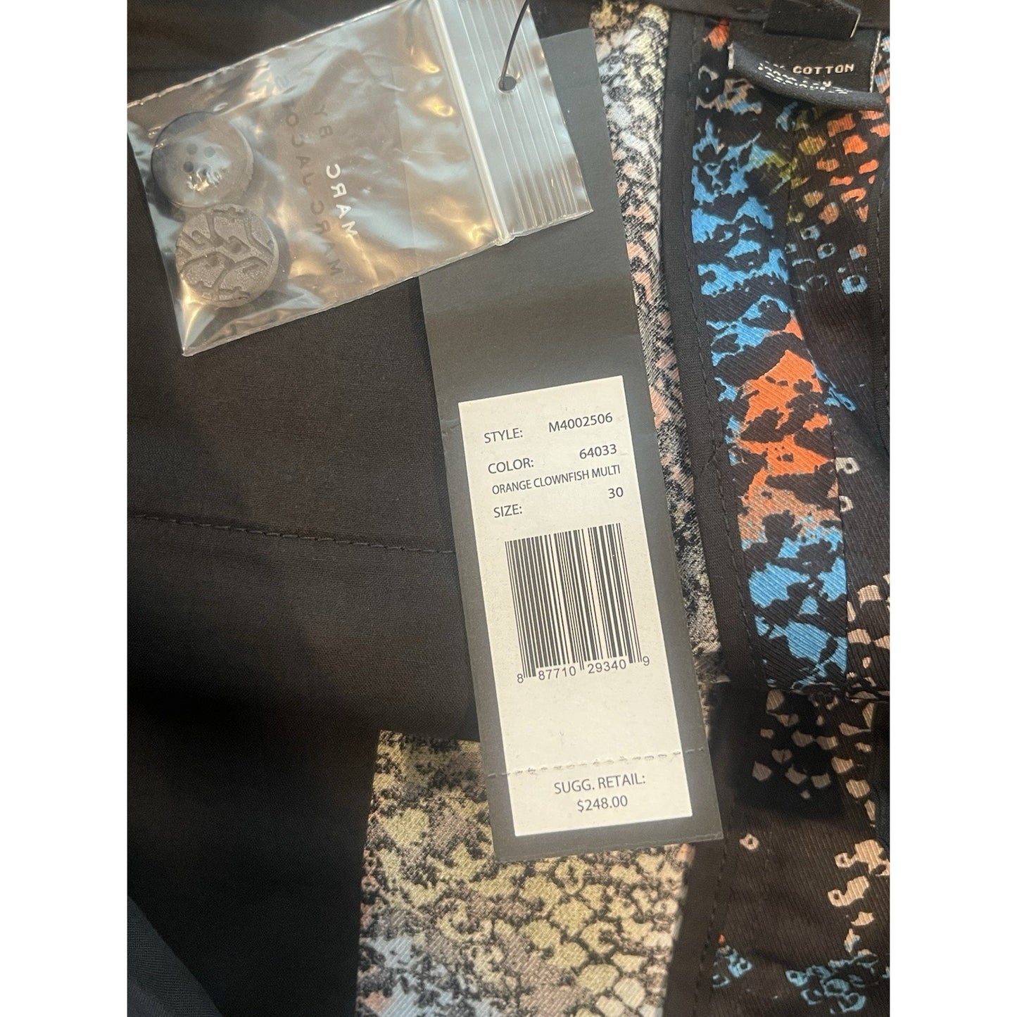 Marc Jacobs Men's Shorts Size 30 Orange Clownfish🔥NEW🔥 Retail $248 Scale Print