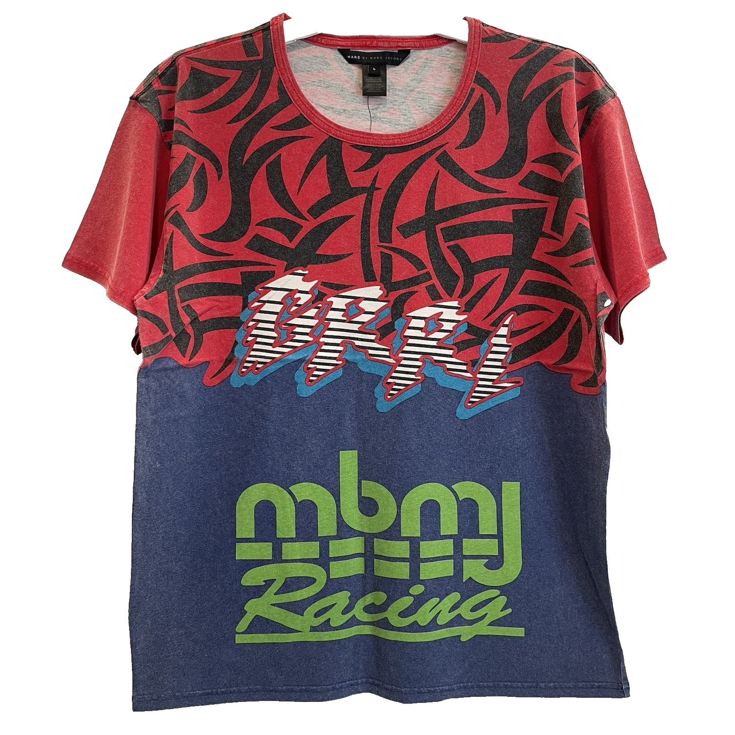 Marc Jacobs Women's Ryder Motorcross Tee Large🔥NEW🔥$128 Retail Racing Uprising